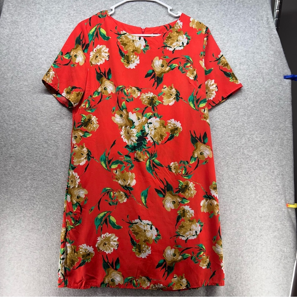Floral Red Mini Dress